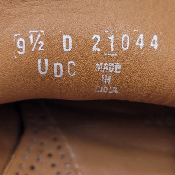 Florsheim Loafers Men Size 9.5 Beige Comfortech Drivers Shoes Slip On Leather - Picture 7 of 9